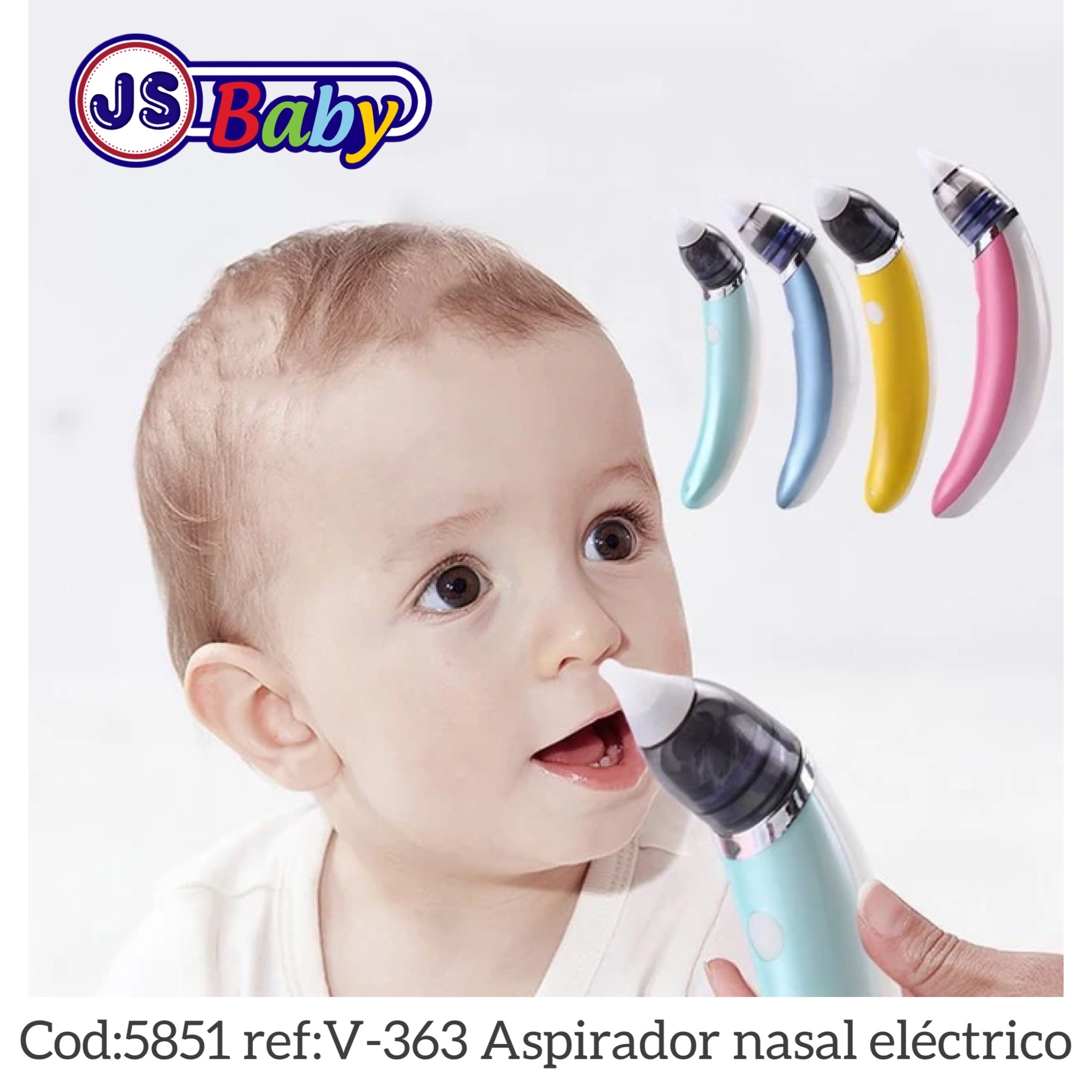 Aspirador Nasal Eléctrico Para Bebés Y Niños ref:V-363 -5851 - JS Baby  Boutique
