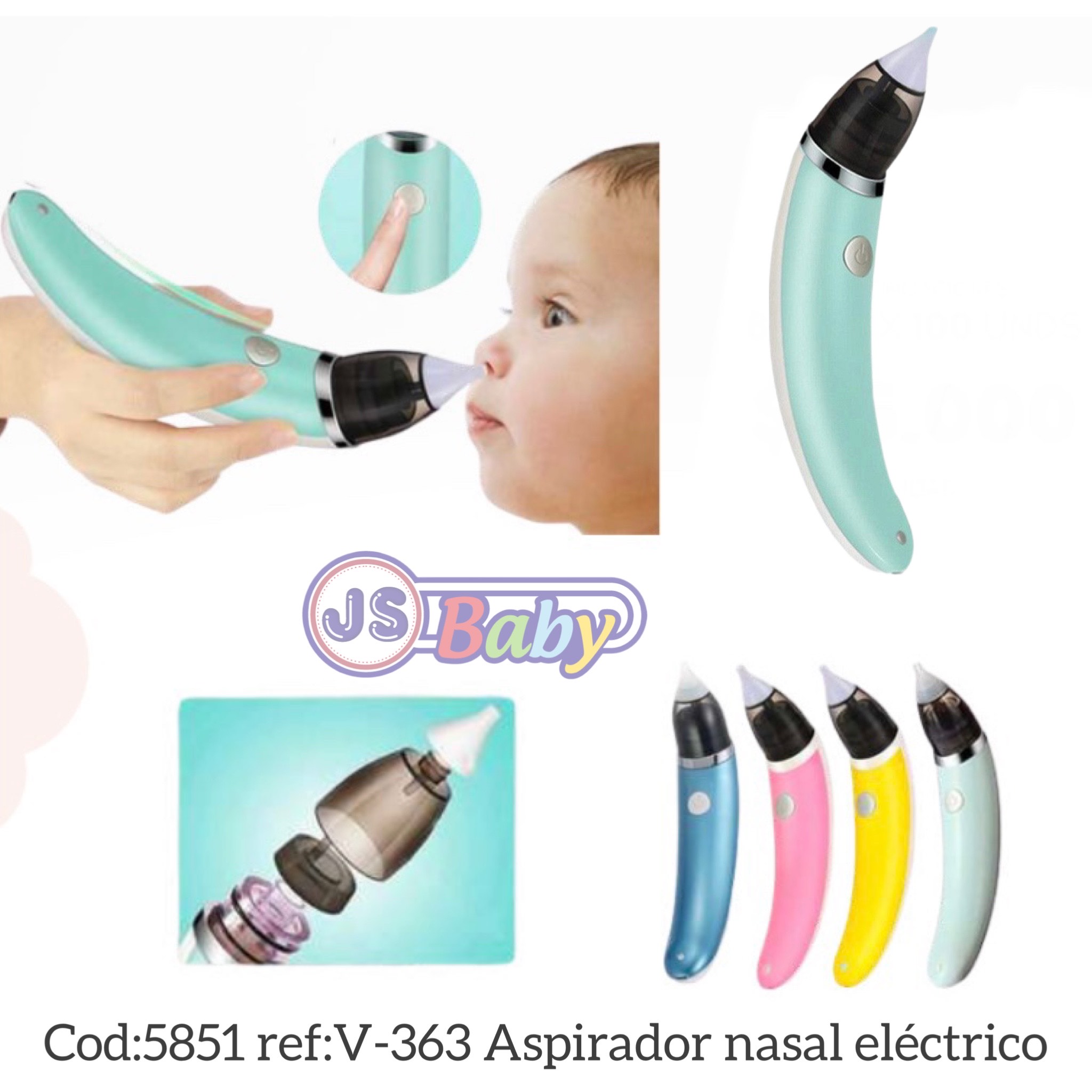 Aspirador Nasal Eléctrico Para Bebés Y Niños ref:V-363 -5851